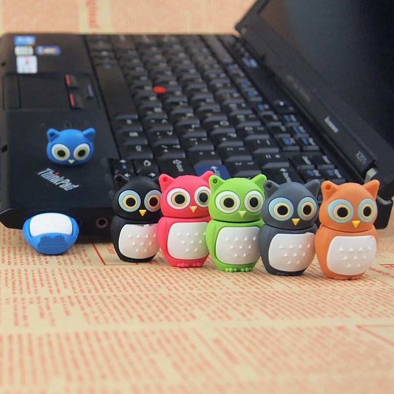Флеш накопитель USB флеш мультяшная красочная Сова из таинственного леса Флешка