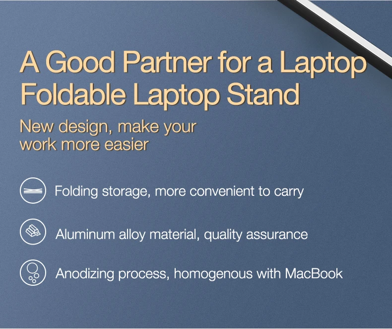 Folding Aluminum Notebook Laptop stand holder (5)