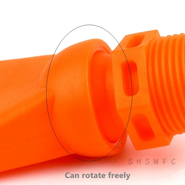 1 Pc Narancssárga Univerzális Ízületi Kacsa -Öltöny Állítsa Be Az Áramlási Irányot A Halkartály Fúvókával Kacsaval Oxigénnövelő Cső Akvárium - Image 3