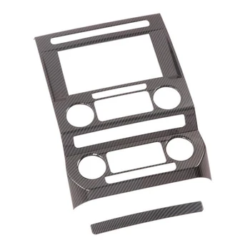 

Carbon Fiber Center Control Navigation Panel Cover Trim Air Conditioner Outlet Frame Accessories for Ford F150 2020
