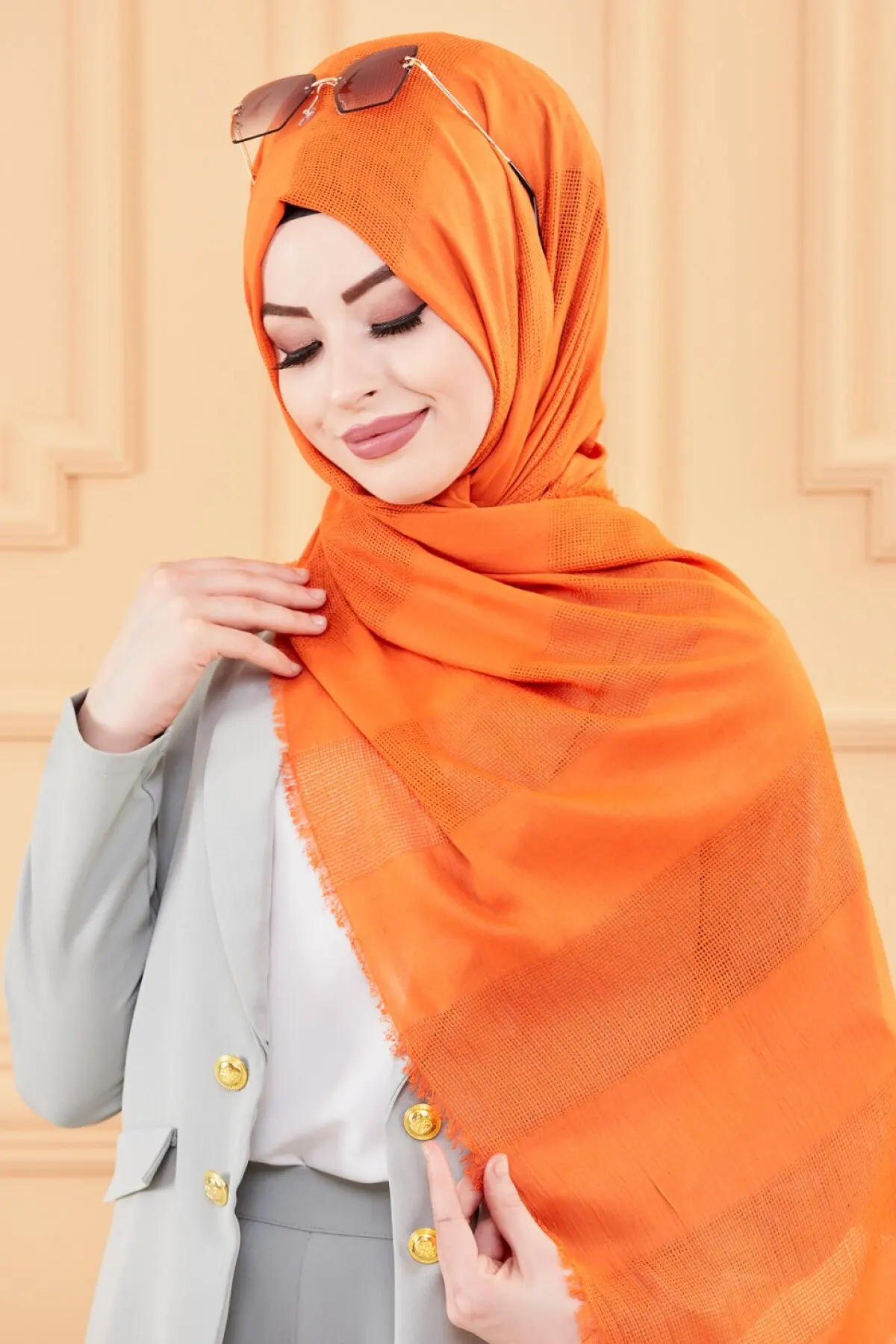 TUGBA Women Shawl Scarf High Quality New Season Modern Islamic Muslim Hijab Mubarek Ramadan Turkey