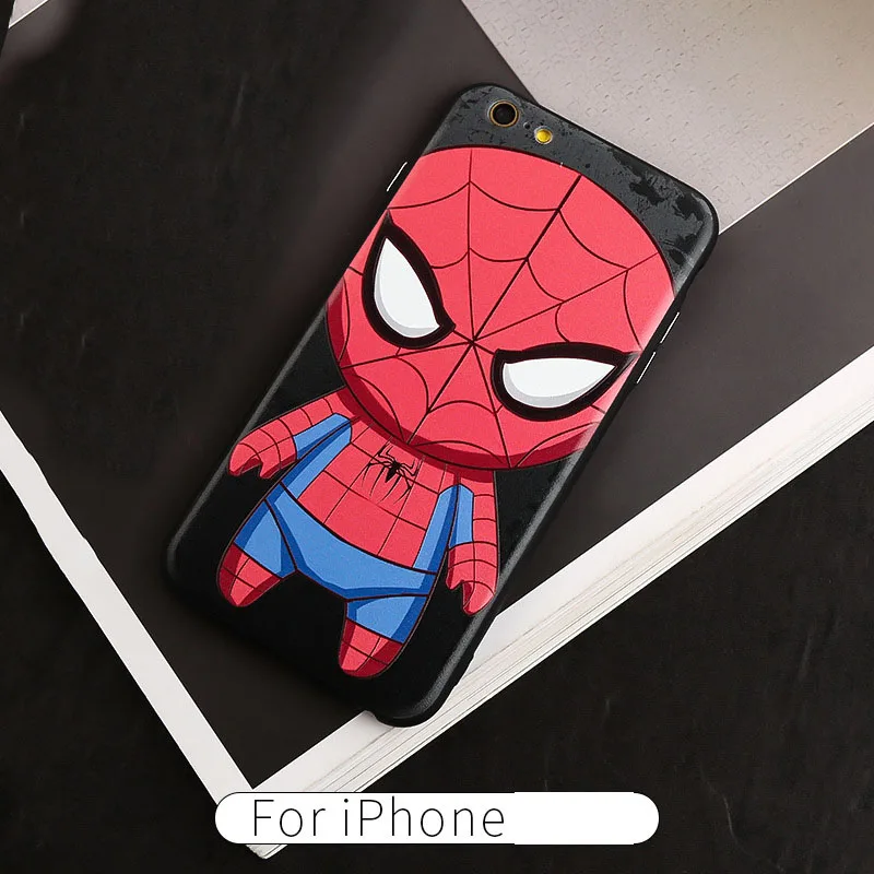5 Крутой чехол для телефона Marvel Человек-паук для iphone XR XS MAX X мягкий IMD защитный чехол для iphone 7 8 6 6s plus fundas coque - Цвет: 5