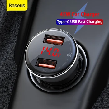 TIEGEM QC3.0 デュアル USB 車の充電器 iphone の usb タイプ C PD 急速充電 3.0 カーチャージャー三星 S9 xiaomi ソニー、 Lg アダプタ
