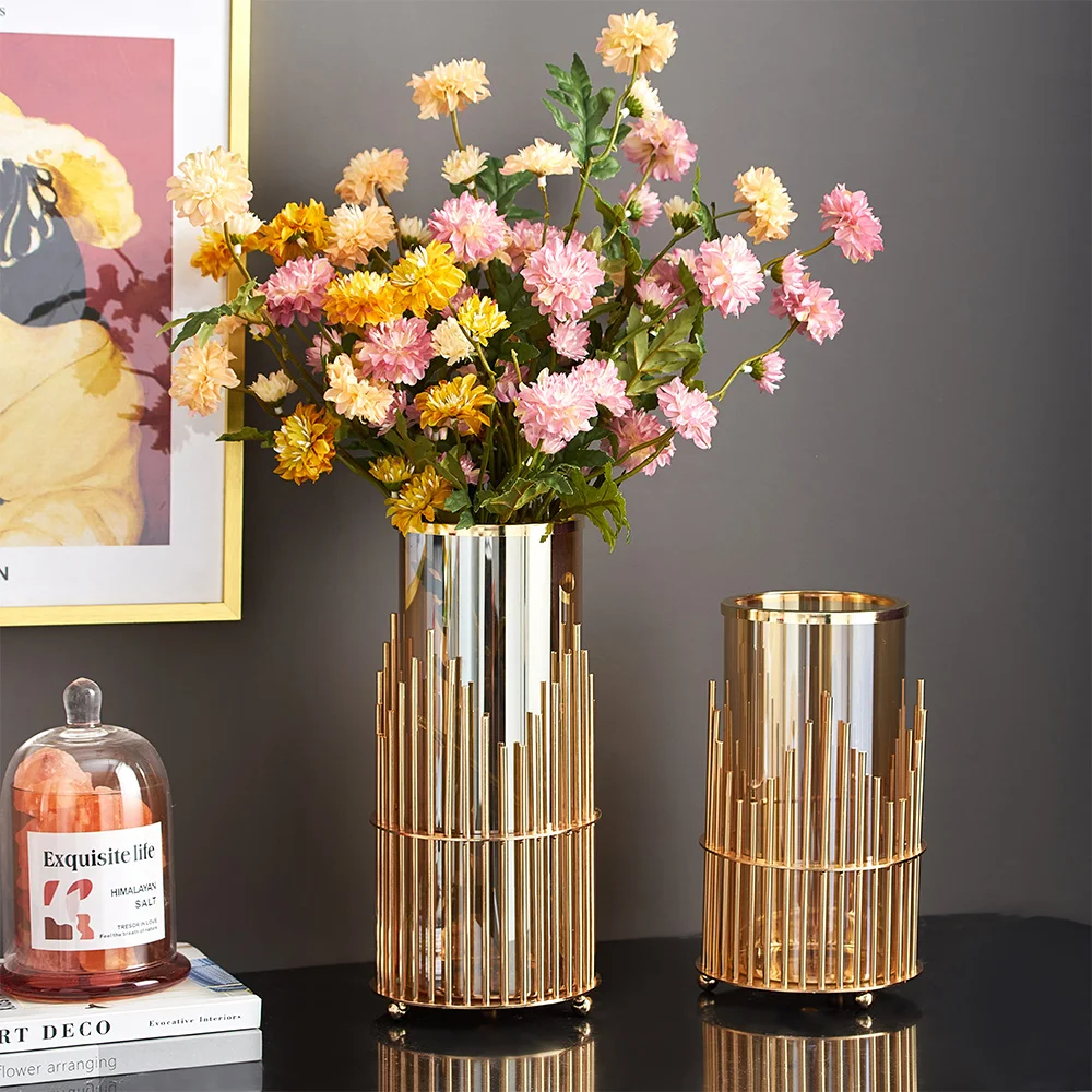 

modern home decorative vase for fruit Living room coffee table tabl decor flower vase glass Vases for interior Wedding Terrarium
