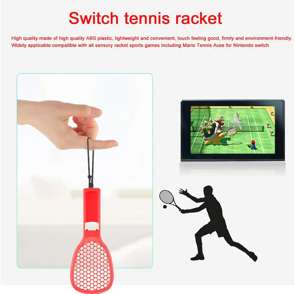 1 ACE Теннисный игровой Датчик ABS Теннисная ракетка ручка контроллера для nintendo Switch NS JOY-CON