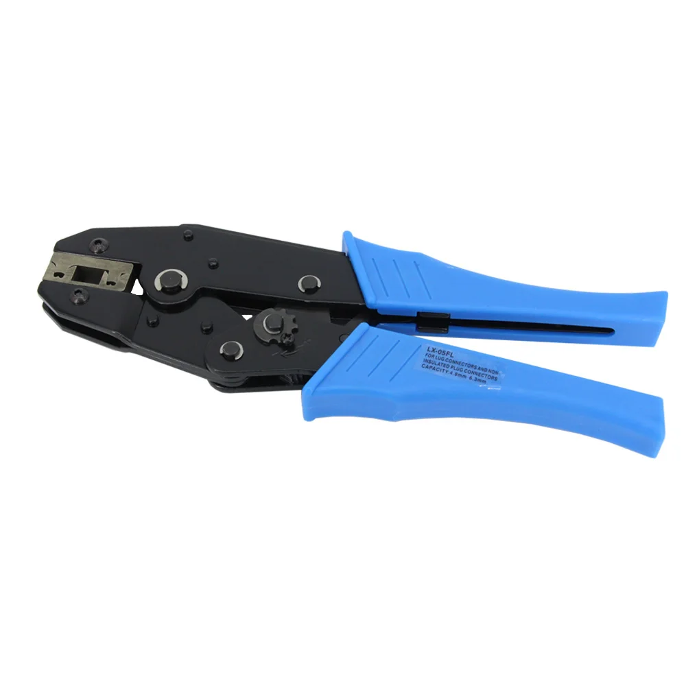 

4.8/6.4mm Flag terminal clamp LX-05FL Elbow terminal clamp 3-6AWG Automotive terminal crimping pliers
