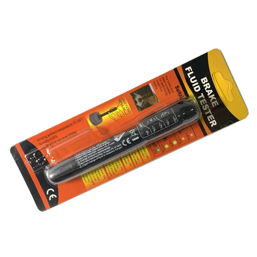 Тестер тормозной жидкости ручка с 5 светодиодный точный контроль качества масла ручка диагностические инструменты мини тестер тормозной жидкости для DOT3/DOT4