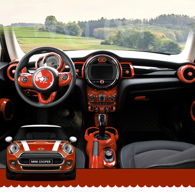 Чехол для подъема окон автомобиля наклейка на ручку ручного тормоза MINI ONE COOPER F55 F56