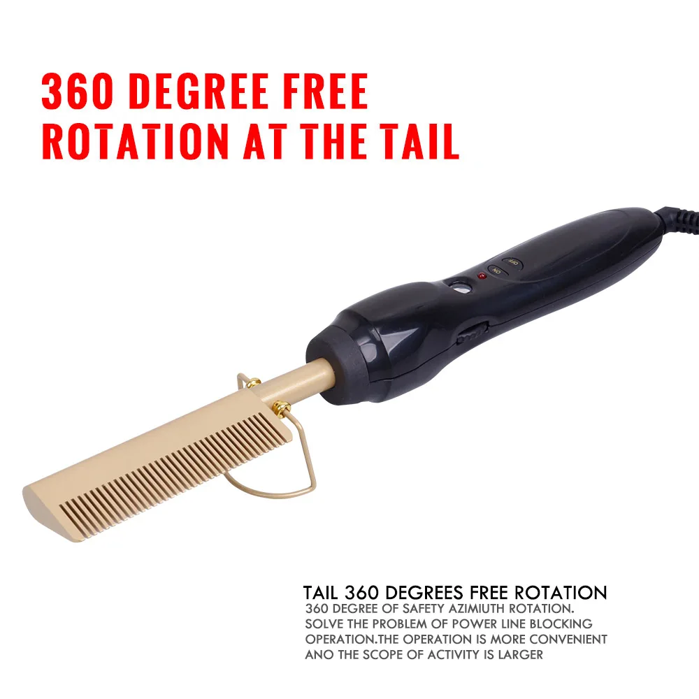 Electric Comb Straightener wand Hair Curling Irons hair curler Comb Hot Straightening Electric Comb Titanium Alloy