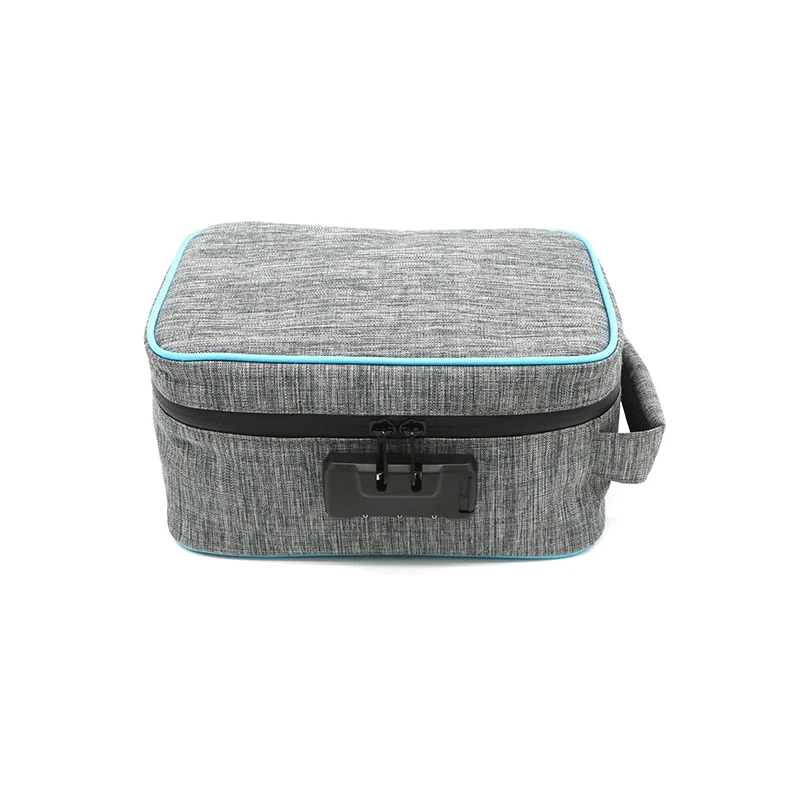 New Carbon Fiber Bag Password Lock With English Manual Smell Proof Bags Storage Holders Kit
