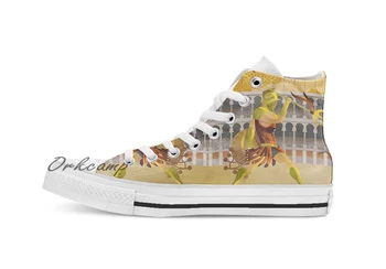 

retiarius net and trident gladiator in coliseum arena Custom Casual High Top lace-up Canvas shoes sneakers Drop shipping