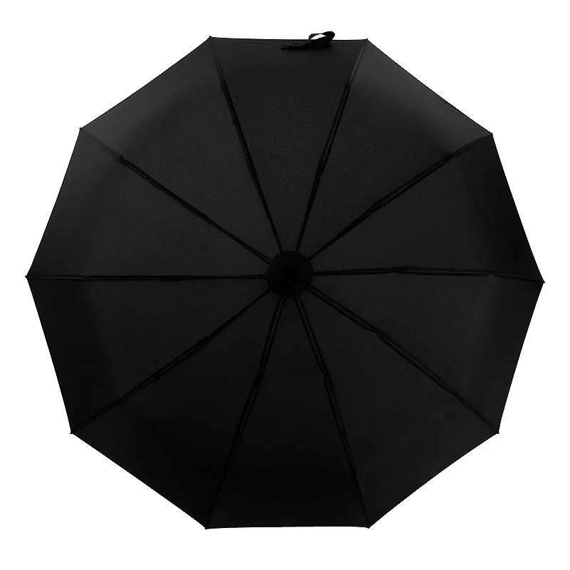 Десять костей три раза автоматически складывающийся зонтик для мужчин и женщин бизнес винил зонтик портативный дождь и дождь зонтик