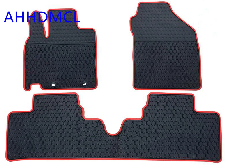 4 Piece Set All Weather Rubber Floor Mats {fits Suzuki Reno /& Forenza} Black
