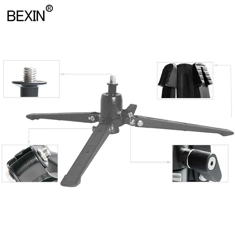 Монопод BEXIN, штатив с поддержкой ног, Универсальный профессиональный монопод, базовый кронштейн, подставка для видеокамеры, адаптер для dslr monpod