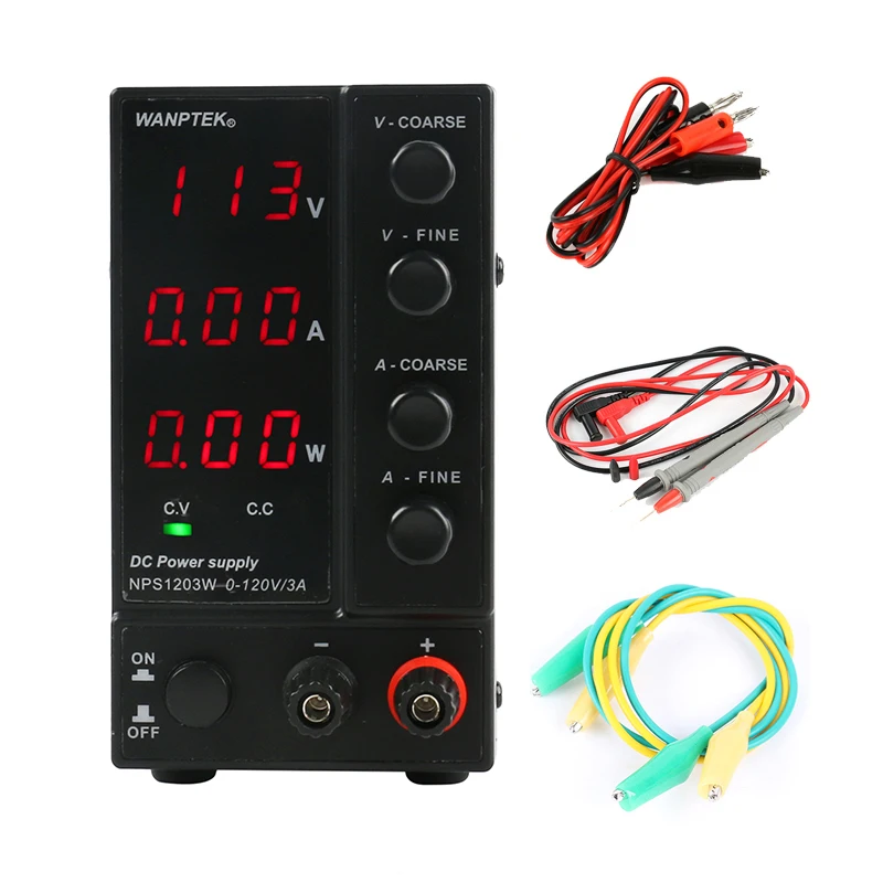 NPS306W 605 Вт 3010 Вт 1203 Вт мини Импульсный регулируемый источник питания постоянного тока дисплей питания 30 в 60 в 120 В 6A 10A 0,1 в 0.01A 0,01 Вт - Цвет: NPS1203W 0.1V0.01A