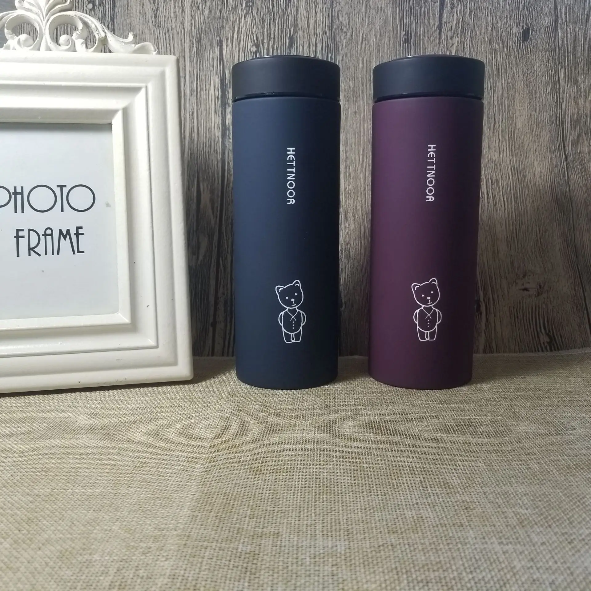 

Tea Rhyme Straight Cup 420ml-Style Creative Cartoon Portable Stainless Steel Shook Glass High-temperature Resistant Insulated Cu