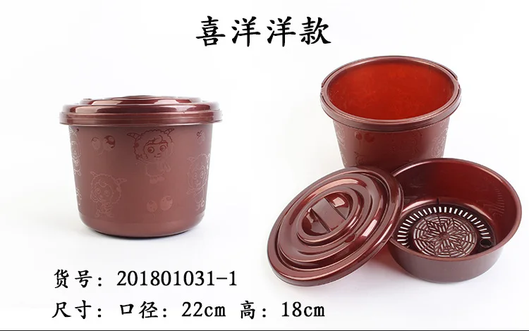 Manufacturers Direct Selling tao ci Eight Plastic Tea Leaf Bucket Tea Barrel Drain Bucket for Home& Office Use fei shui tong Te