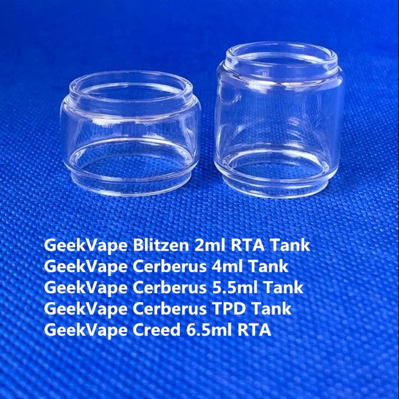 GeekVape Блитцен Cerberus TPD Creed RTA Бак Замена длинный обычная лампа Стекло 2 мл