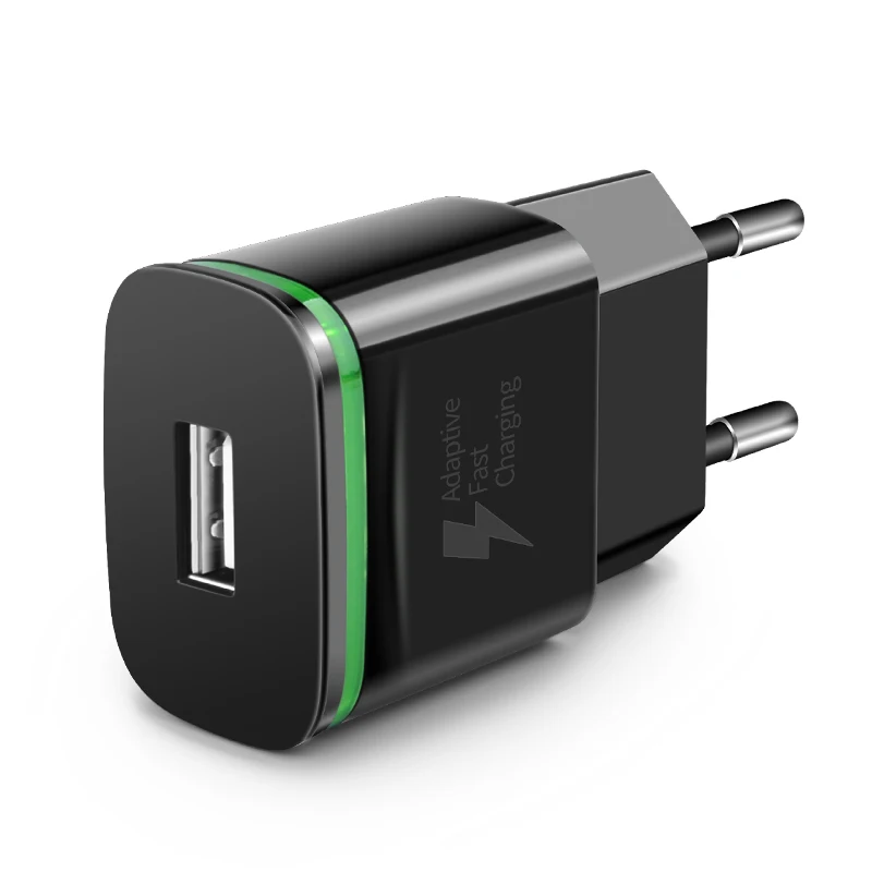 CinkeyPro USB зарядное устройство Quick Charge 3,0 Быстрая зарядка светодиодный светильник для samsung iPhone iPad настенный адаптер для мобильного телефона - Тип штекера: Black