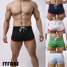 Горячие летние мужские плавки фитнес шорты Боксеры Короткие Купальники плотное нижнее белье брюки