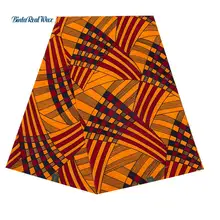 Хлопковая африканская вощеная ткань принтом Veco-friendly Анкара ткань настоящий голландский воск пэчворк африканская ткань 24FS1345