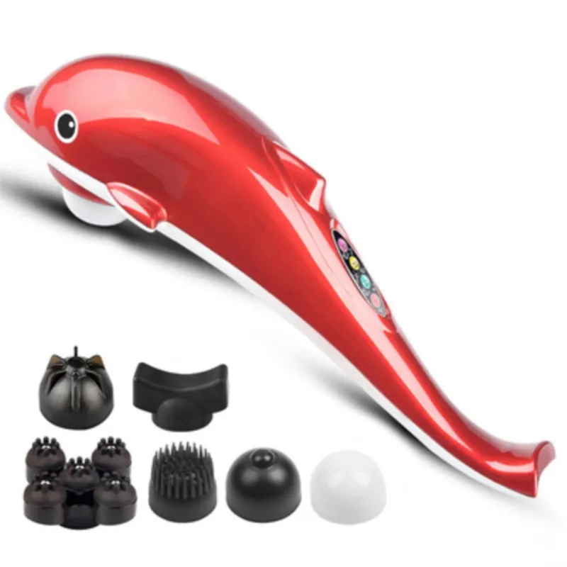 Dolphin Massager Back Massage Hammer Vibration Infrared Stick Roller Cervical Body relax | Красота и здоровье
