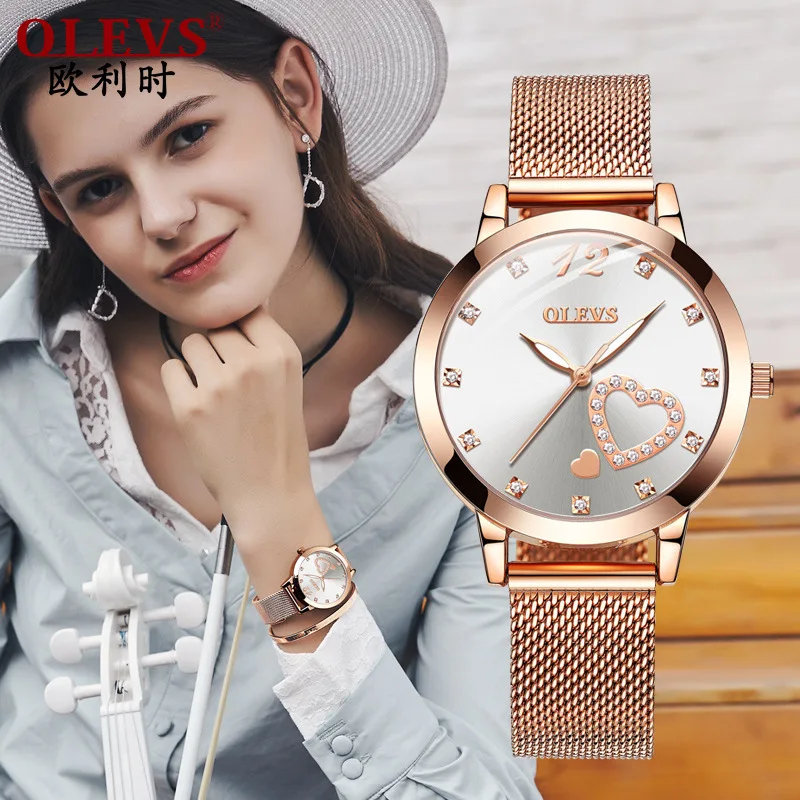 

2019 OLEVS Explosion Models Brand Watches Wholesale Manufacturers Custom Ladies Watch luxurious Relуgio de senhora