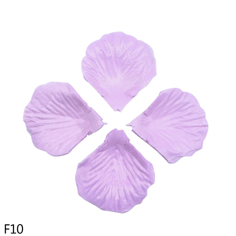 F10 500/1000pcs 5*4.5CM Romantic Artificial Flowers Colored Silk Rose Petal Fake Rose Flower For Wedding Marriage Room Decor Supplie - Цвет: F10