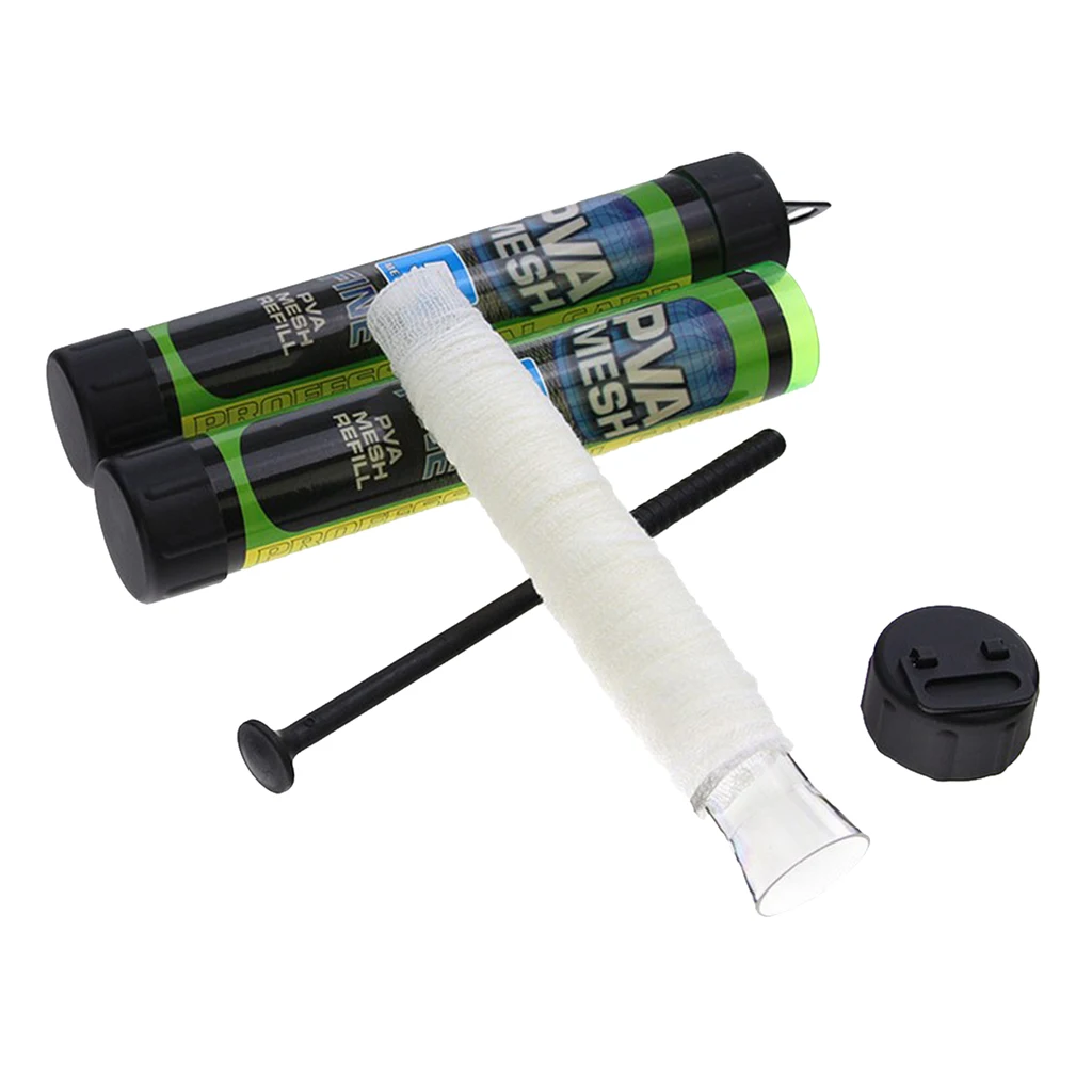 Pva Fishing Mesh Dissolve Refillbait Bag For Solid Bait Tackle Throwing Tool Mesh Bait Mesh Universal Refill Stocking Bait Bags