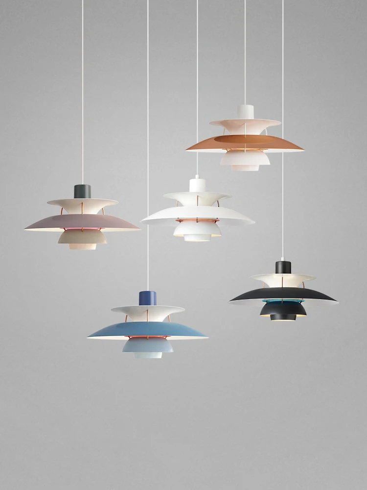 Nordic Denmark designer LED Pendant Lights Living room Dining Colorful Umbrella Led Suspend Lamp soft deco Lighting | Лампы и