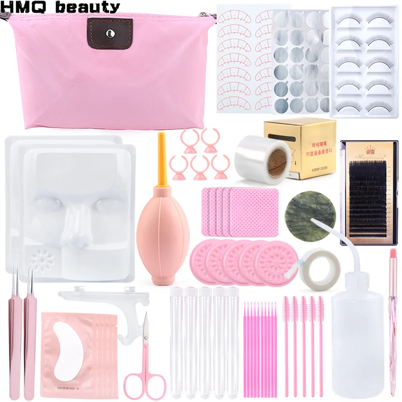 Kit de extensión de pestañas postizas 22 en 1, bandeja de práctica