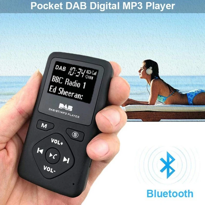 Радиоприемник Dab Radio DAB/DAB цифровое радио Bluetooth 4 0 персональный карманный FM Мини