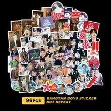 

Pre-sale 96Pcs/Set Kpop Bangtan Boys Stickers New Album Butter Hoildays Team Stickers For Refrigerator Helmet DIY Gift Box Fans