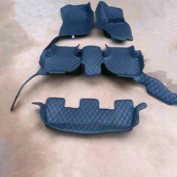 

Custom car floor mats + trunk mat for Right Hand Drive Toyota Fortuner 7 seats 2015-2005 waterproof carpets for Fortuner 2009