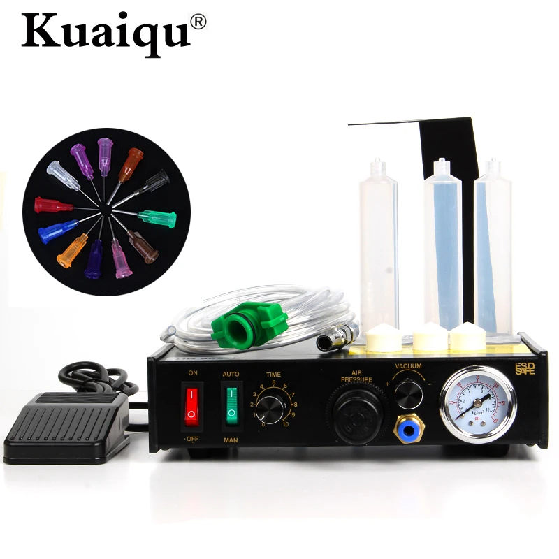 

KUAIQU HB982 Automatic Glue Dispenser Epoxy Dispensing Controller Liquid Glue Machine Equipment Epoxy 3KG Transport DHL/EMS