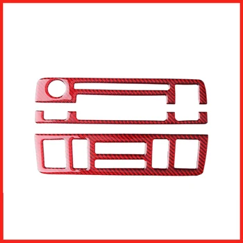 

Central Control Multimedia Decorative Frame for BMW Old 3 Series E46 Carbon Fiber Red Multimedia Frame Internal Modification