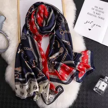 Классический женский шелковый шарф, женские шарфы, женская Пляжная накидка, шифоновая шаль с принтом, Солнцезащитная бандана, платок, глушитель