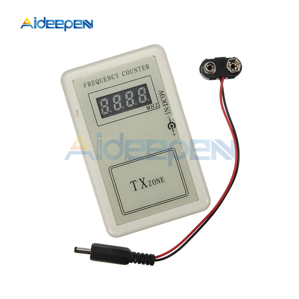 Wireless Remote Control Frequency Meter Counter for Car Auto Detector Cymometer Power Supply Cable 250-450MHZ Tester Tools