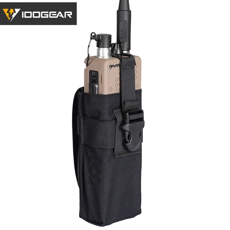 IDOGEAR страйкбол Радио Чехол для рации MOLLE MBITR AN/TRI PRC148 152 внешний спортивный тактический инструмент сумка 3552 - Цвет: Black