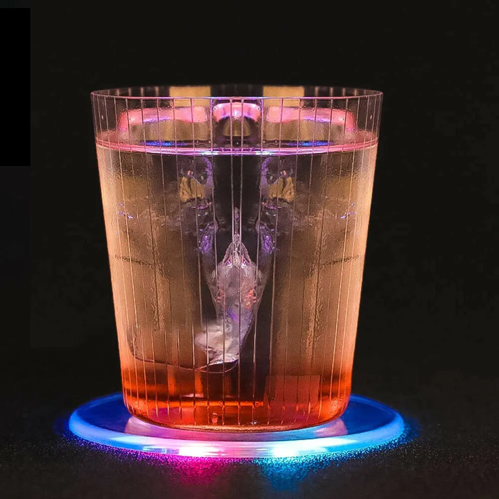Светодиодный подстаканник для напитков, много цветов, освещение, водонепроницаемый ультра-тонкий подстаканник для бутылок UD88