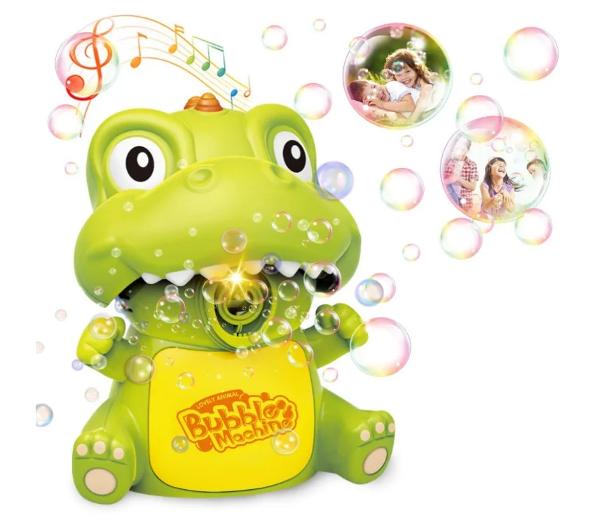 

New Cute Dinosaur Mouse Automatic and manual two model Bubble Machine Soap Bubble Blower Outdoor gift Toy for Kids Child