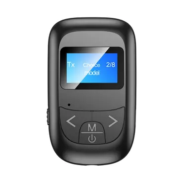 

Lcd Digital Display Adapter Receiver Transmitter 2-In-1 Car Hands-Free Call Built-In Noise Reduction Hifi Sound Quality