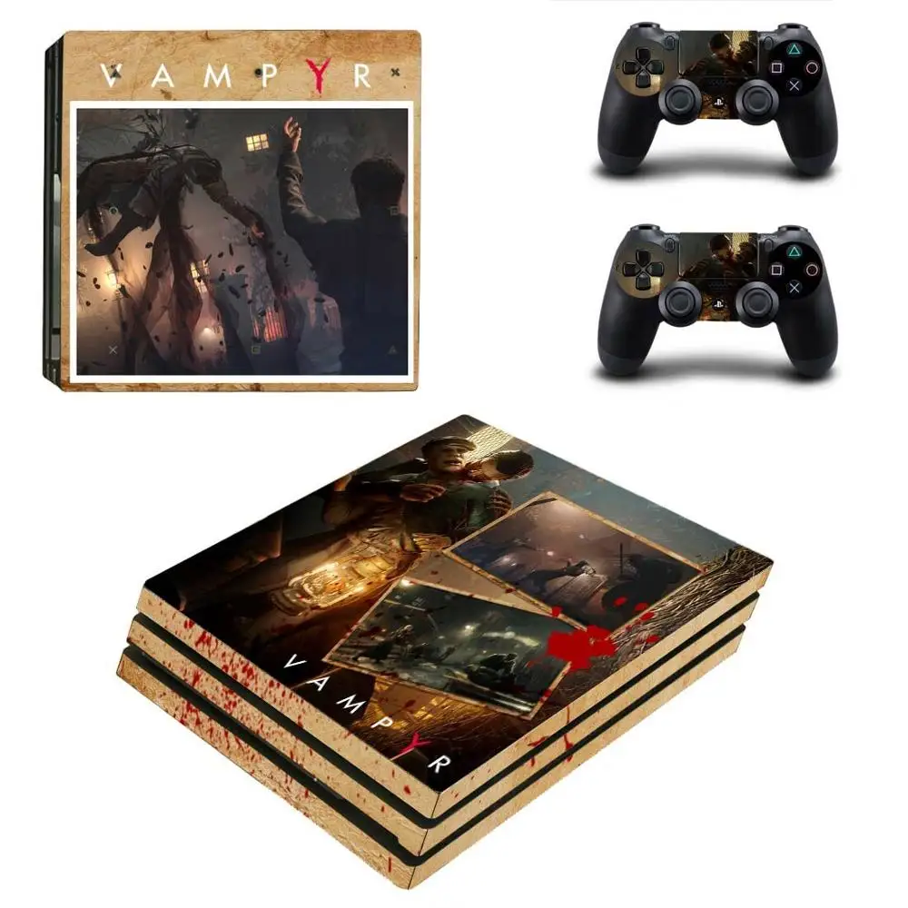 Vampyr PS4 Pro стикер s PS 4 Play станция 4 Pro виниловые наклейки на кожу Pegatinas для playstation 4 Pro консоль и контроллер