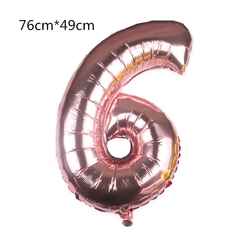 pink6 32 дюйма номер воздушный шар из фольги воздушный шар цвета: золотистый, серебристый синий цифровой Globos одежда для свадьбы, дня рождения украшения Baby Shower поставки - Цвет: pink6