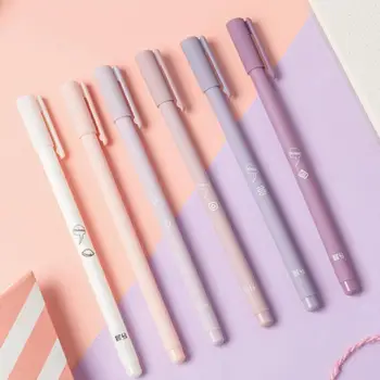 

6 Pcs/Set Small Fresh Gel Pen Set Colored Gel Pen 0.5mm Cute pens for school Kawaii Korean Stationary School Office Supplies