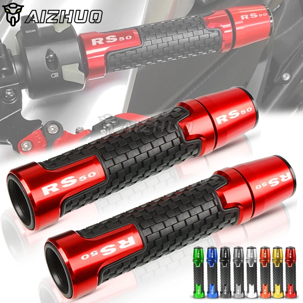Rs50 Moto 7/8 "22Mm Manubrio End Grip Per Aprilia Rs50 Rs 50 1999-2005 2001 2002 2003 2004 Manopole Manubrio Estremità Tappo Tappo