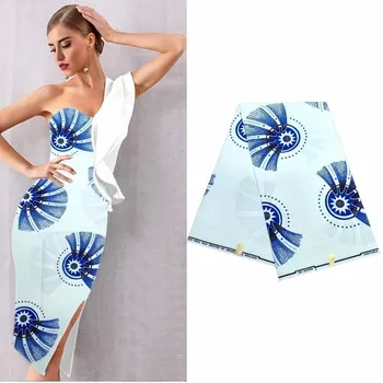 

Elegant Wax Dress Material African Lady Polyester Ankara Print Fabric RWF312 (6Yards/Lot)