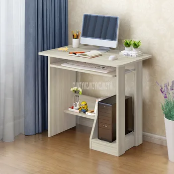 

Modern Wood Desktop Computer Desk With Keyboard Tray PC Laptop Desk For Study Student Writing Table Home office Work Furniture