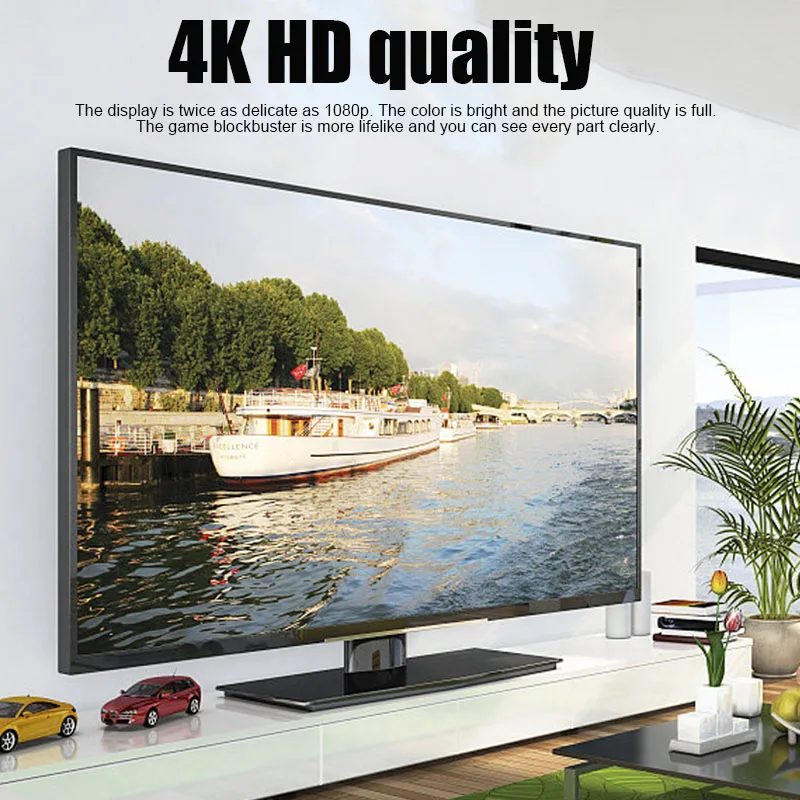 HDMI плоский кабель HDMI версии 2,0 Высокое Скорость Ethernet Поддержка видео в формате 4K HD 1080p 1,5/3/5/10/15/20 м VH99