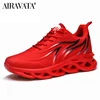 Men's Flame Printed Sneakers Flying Weave Sports Shoes Comfortable Running Shoes Outdoor Men Athletic Shoes ► Photo 2/6